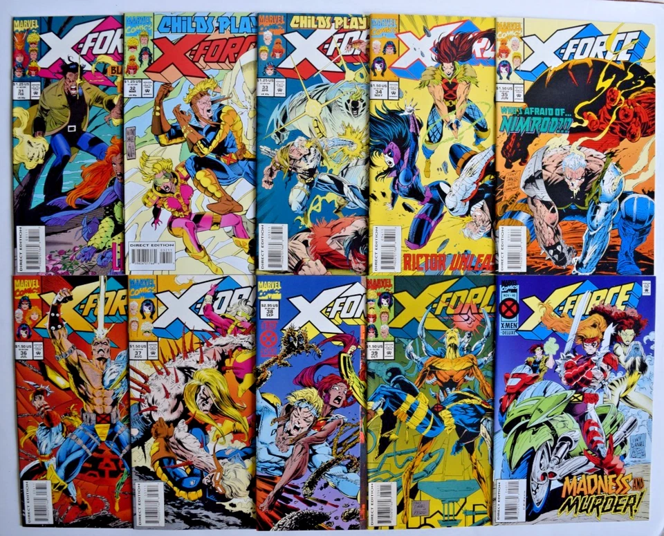 X-FORCE (1991) 122 ISSUE COMIC RUN #1-115, ANNUALS 1-6, FLASHBACK -1 MARVEL - Image 4 of 4