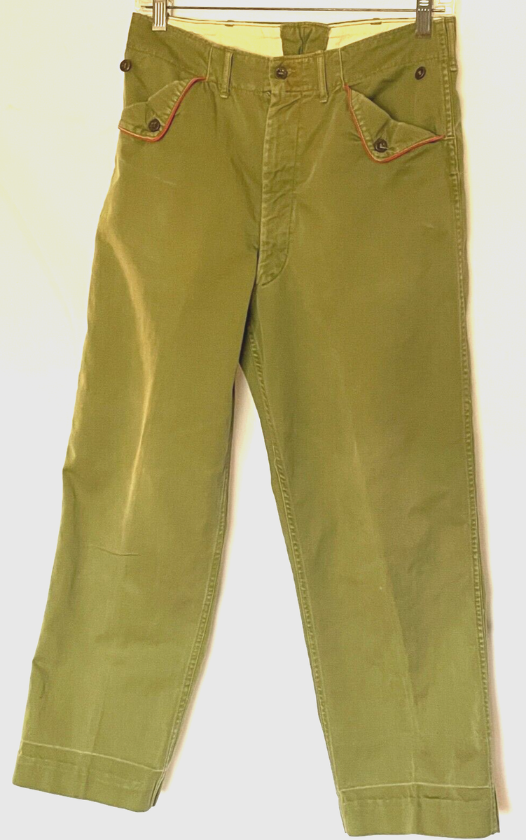 60’s Vintage BSA Pants Vintage NAMED 1950's, 60's BSA Boy Scouts of America USA W,28
