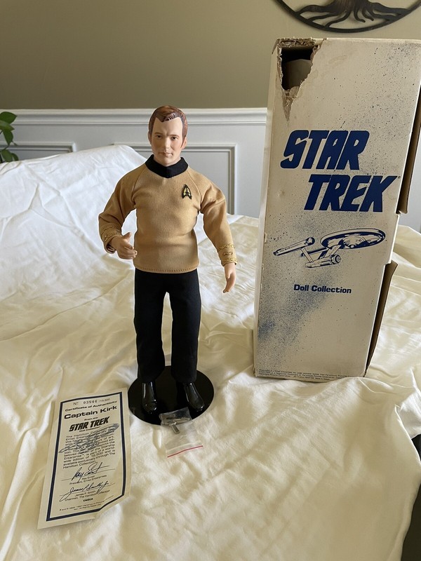 Star Trek Porcelain Doll - Captain Kirk w/ Certificate of Authenticity 