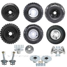 Go Kart Tires Wheel Rim 11x7.10-5 4.10-6 10 4.50-5 Spindle Axle Hub for ATV Quad