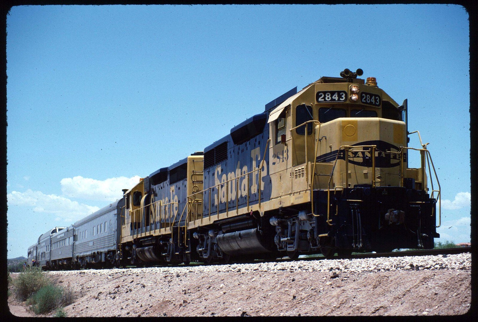 Original Rail Slide - ATSF Santa Fe Railway 2843+ Wickenburg AZ 6-3 ...