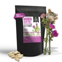 120 Kapseln Mariendistel Extrakt [80% Silymarin] Vegan Mariendistelextrakt