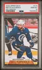 2020 Upper Deck Canvas C74 Nikita Kucherov PSA 10 Tampa Bay Lightning Gem Mint