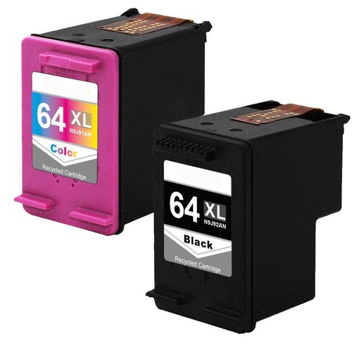 2pk 64XL Ink Cartridge Combo Set for HP ENVY Photo 6252 6255 7155 7855