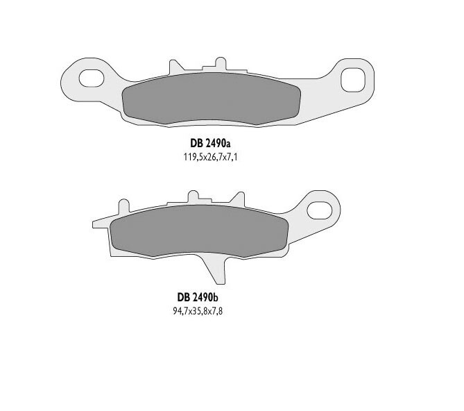 Plaquettes de frein avant gauche KH342 pour quad KVF remplace DB2490MX