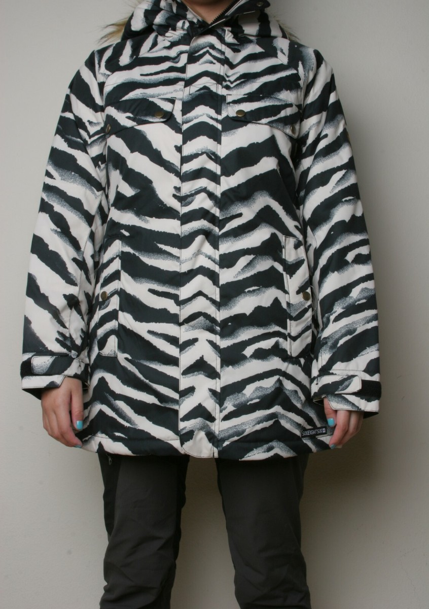 686 Women Dream Insulated Snowboard Jacket (S) Zebra L8W311-ZBRA