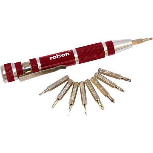 9PC Mini Precision Screwdriver Set Repair Kit Tool Watch Phone Glasses Jewellers - Picture 5 of 8