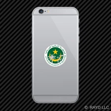 Mauritanian Seal Cell Phone Sticker Mobile Mauritania flag MRT MR