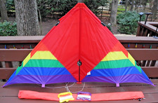 RARE Peter Powell Kites Skyraker 2 Line Stunt with set of Shanti Ziplines 