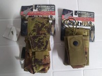 Tasca Porta Caricatore M4 + Tasca Porta Radio Defcon 5 Col. Vegetato
