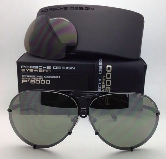 PORSCHE DESIGN Aviator Sunglasses P'8478 D 69 Black as Worn by KIM