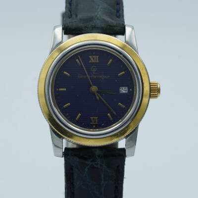GIRARD-PERREGAUX GP 90 QUARTZ DAMEN UHR 1200 STAHL LÜNETTE 29MM