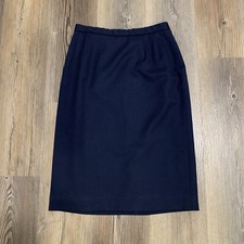 Vintage Pendleton Pencil Skirt 100% Wool Blue Women’s 10 Petite Made In USA