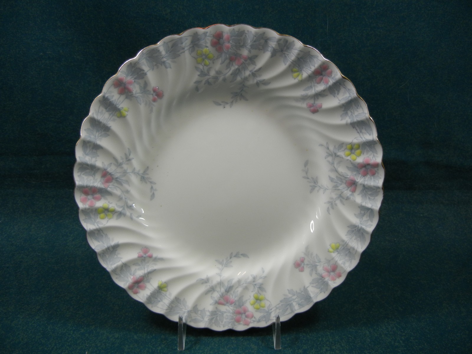 Minton Garden Pinks Pattern S381 Pink and Yellow Flowers Salad Plate(s)