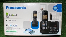 Panasonic Link 2 Cell Cordless Home Phone System KX-TG7622- Light Use Excellent