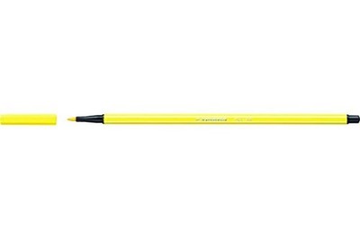 Stabilo Pen 68, 1 Piece of Felt tip, Middle tip Yellow Amarillo limón
