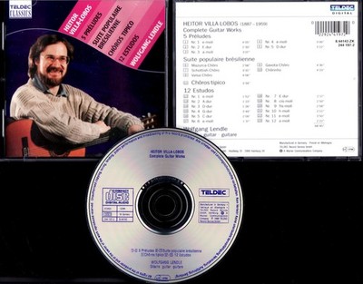 HEITOR VILLA-LOBOS: COMPLETE GUITAR WORKS   CD mit WOLFGANG LENDLE, Gitarre