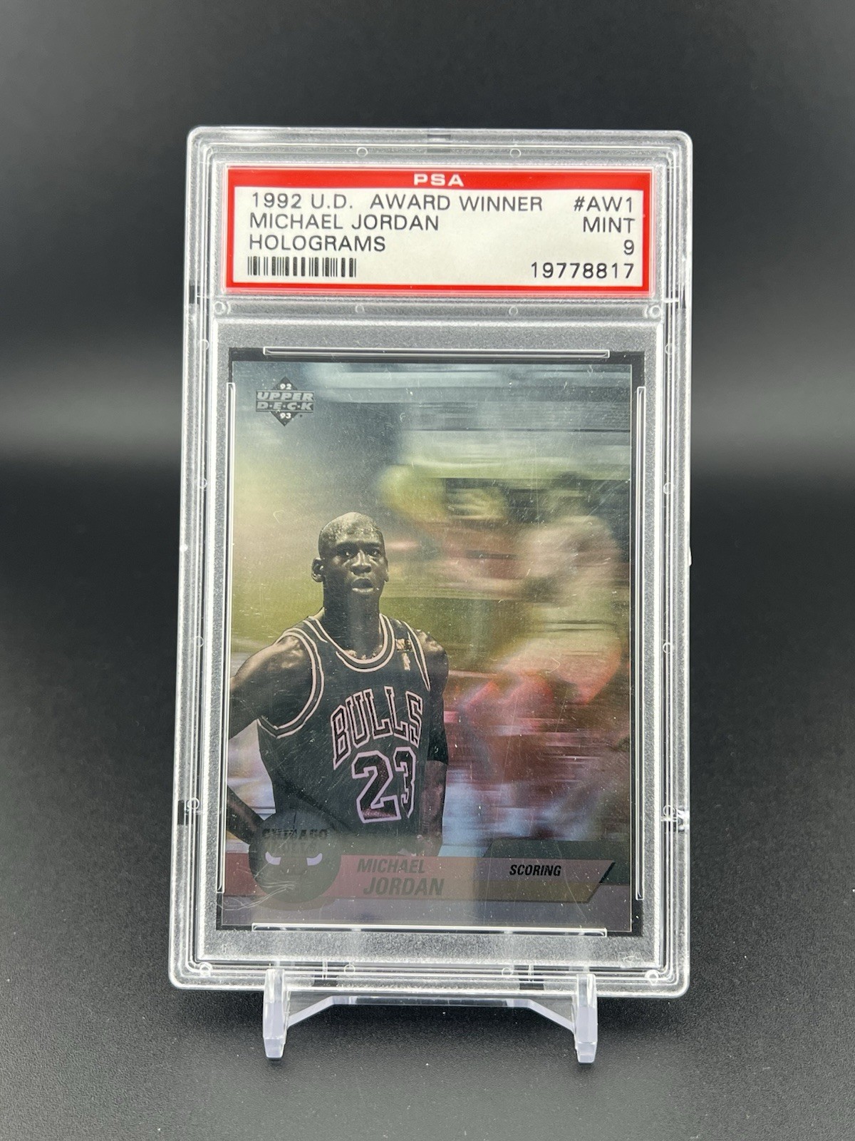 1992-93 Upper Deck Michael Jordan Award Winner Holograms #AW1 MINT PSA 9