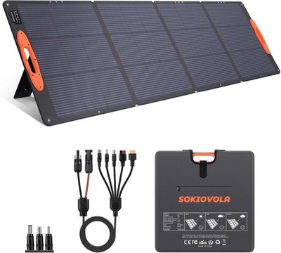 High Efficiency 220W Foldable Solar Panel for Camping & Power Stations -