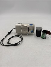 Olympus MJU Stylus Zoom QD 105 35mm Point Shoot w/ Roll of Film Camera TESTED