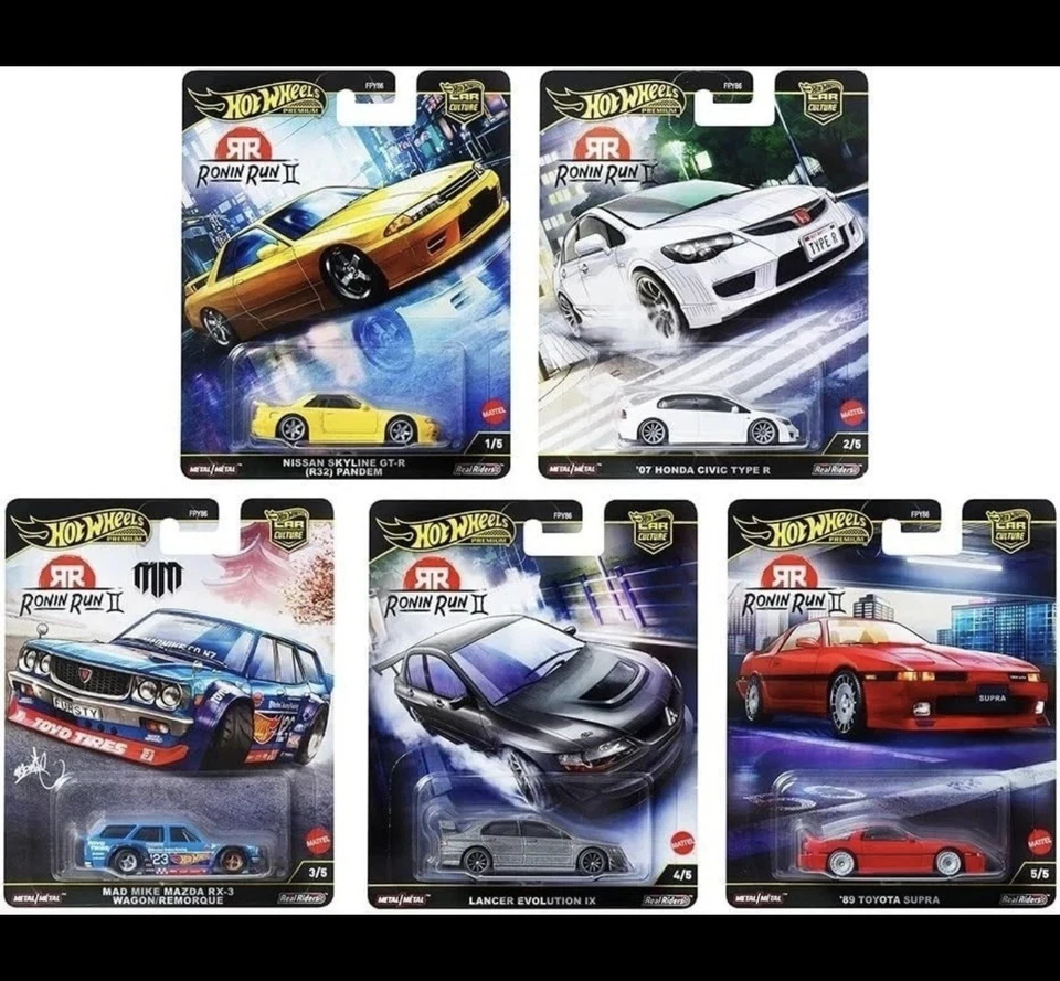 2025 Car Culture Ronin Run II #0 '07 Honda Civic Type R & #1 to #5 BUNDLE - Image 2 of 2