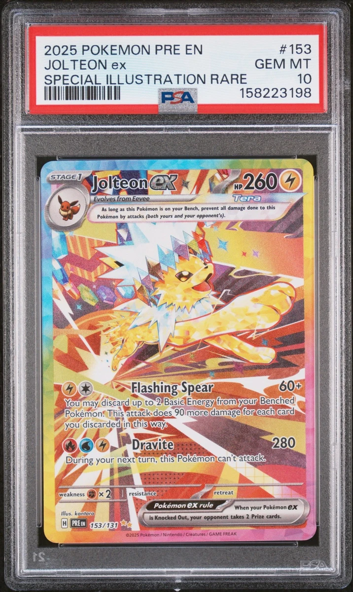 Jolteon Pokémon TCG Professional Sports Authenticator (PSA) Grade