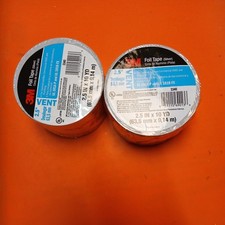 3M 3340 Foil Tape UL 181 A  B listed / Linered : 2-1/2 in. x 30 ft 2 Pack