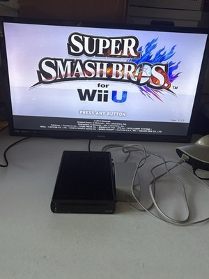 Nintendo Wii U 32GB Black Console WUP-101(02) Deluxe Edition System w/power Cord