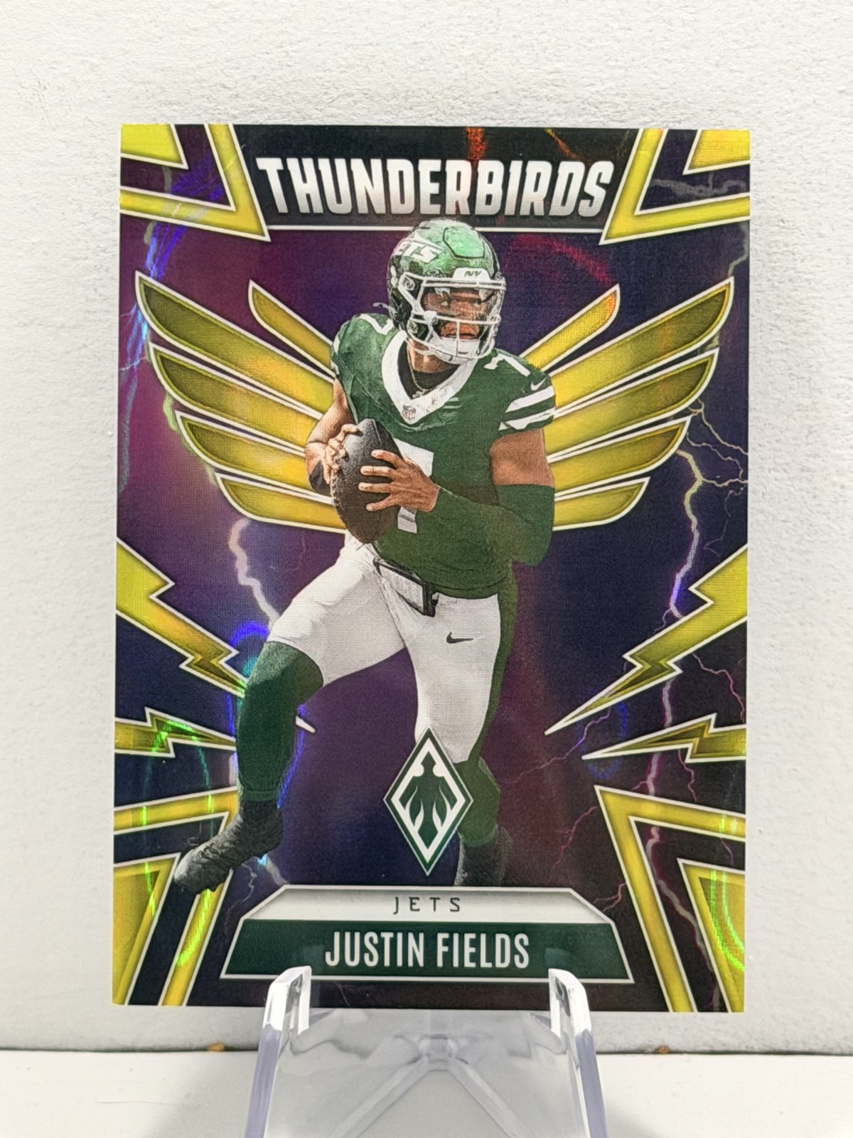 2025 Panini Phoenix - Thunderbirds Justin Fields #40 Yellow Lava /99