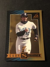 1998 Pinnacle Zenith Z Gold /100 Gary Sheffield #58