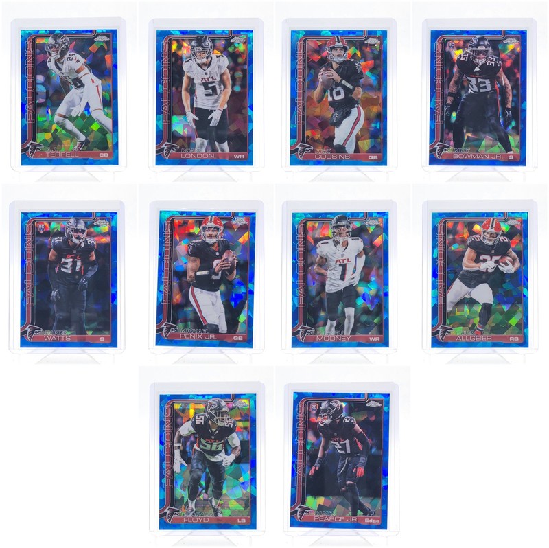 [10] TERRELL LONDON COUSINS 2025 TOPPS CHROME SAPPHIRE ROOKIE REFRACTOR Q4705