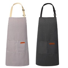2 Pack Aprons for Women with Pockets, Kitchen Cooking Apron for Men, Adjustab...