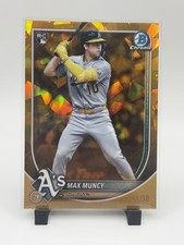 2025 Bowman Chrome Saphire Max Muncy RC /50 Gold Athletics A’s 