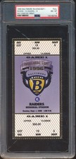 1996 Baltimore Ravens Ray Lewis NFL Debut Full Ticket Stub PSA 8 BZ2