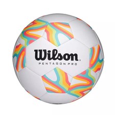 WILSON PENTAGON PRO SOCCER BALL: SIZE 4 - BRIGHT