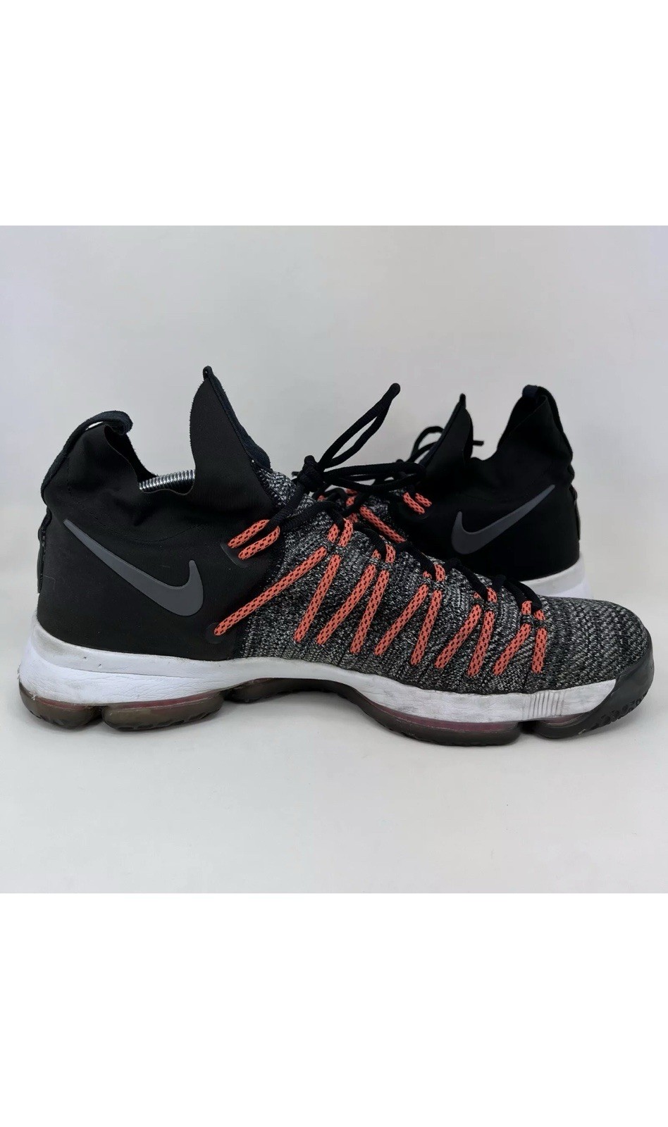 SAOLA Nike KD 9 Elite Mid grigio nero arancione taglia 13