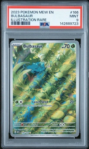 PSA 9 MINT Bulbasaur 166/165 Sv: Scarlet & Violet 151 Holo