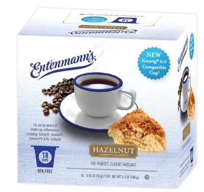 Entenmann's Hazelnut Single Serve Cups cups for K-Cup Brewers | 18 Count | NEW