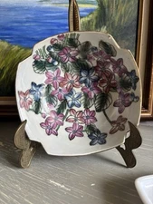 Vintage C&F Enterprises Hand painted Chinese Porcelain Bowl with Gold Trim