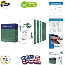 Laser Print Paper 24 lb 8.5x11 - 2500 Sheets, 98 Brightness, Acid-Free