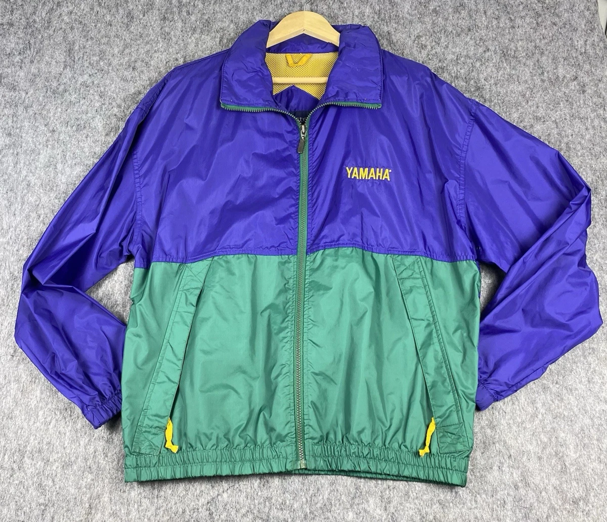 Vtg Swingster Men's Windbreaker Jacket Yamaha Embroidered Nylon