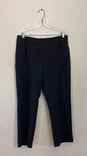 Weekends By Chico's Womens Size 2 US Size 12 Dark Gray Relaxed Pants Pockets