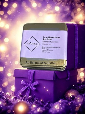 Eu Genia Essence of Jasmine Pure Shea Butter Spa Balm 12oz (please read descript