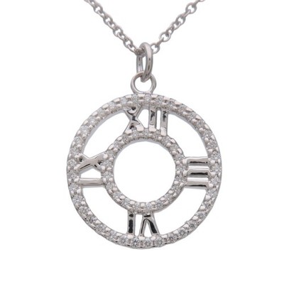 Tiffany&Co. Atlas offenes Diamant Collier K18 750WG Weißgold echt gebraucht kostenloser Versand
