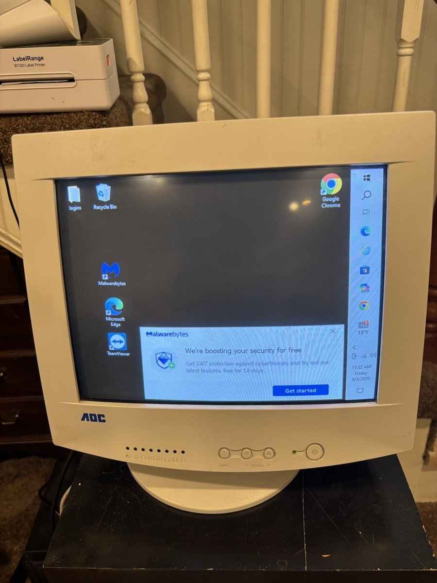 2001 AOC CRT Monitor 14