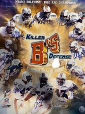 Duhe Baumhower Bokamper Killer Bs Miami Dolphins Signed Limited Ed. 16x20