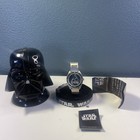 STAR WARS FOSSIL LI-1625 Darth Vader Tie Fighter Wrist Watch With New Battery — photo 1