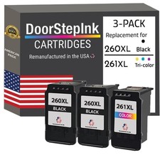 DoorStepInk Compatible Ink Cartridge For Canon PG-260XL CL-261XL variation-USA