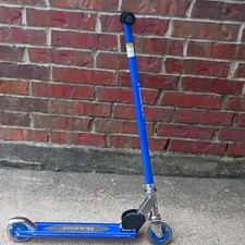 Razor A Folding Kick Scooter Blue/Silver Off Road MPN MODEL A