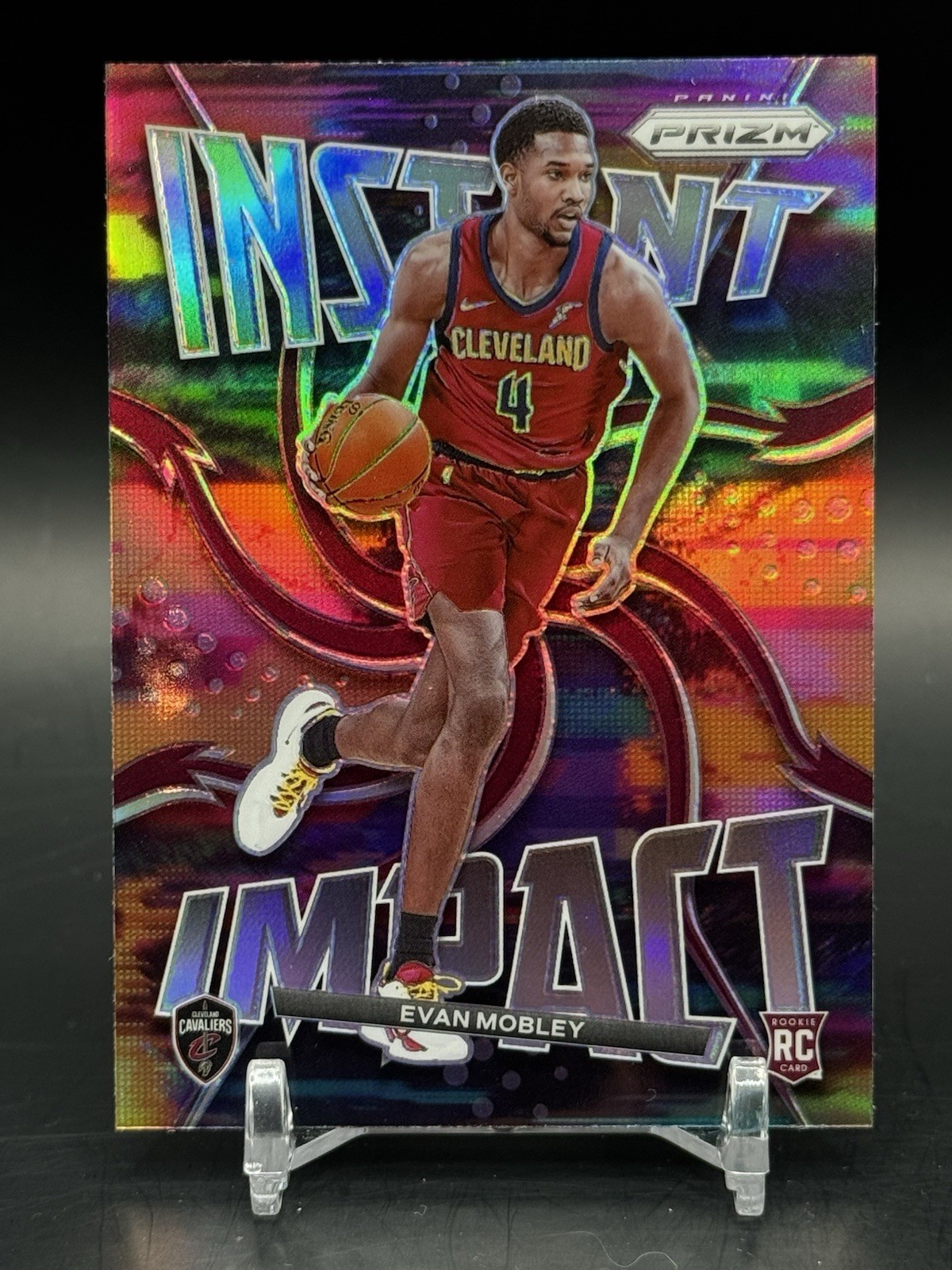 EVAN MOBLEY (RC) 2021-22 Panini Prizm Instant Impact Silver Prizm Cleveland Cavs